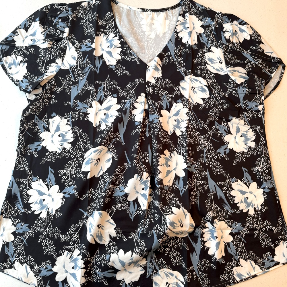 Amazon Floral Blouse | Size XL